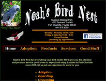 Tablet Screenshot of noahsbirdnest.com